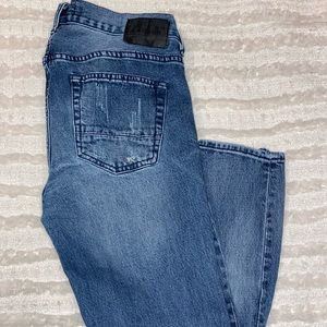 Comfort Stretch Denim Skinny Camo Patch Jeans